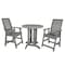 Highwood Usa Weatherly 3pc Round Counter Height Outdoor Patio Furniture Dining Set AD-CNW36-CGE - alternate 1